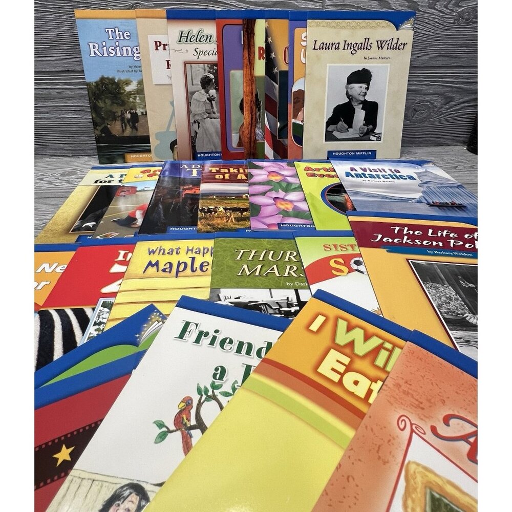 Houghton Mifflin Leveled Readers Lot of 27 Assorted Levels Homeschool Education